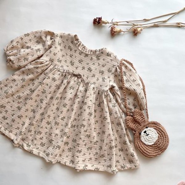 画像5: ぽわん袖ワンピース (5)